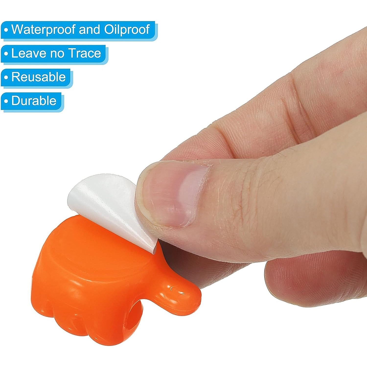 Orange Multifunctional Multi functional Hand Shape Wall Clip Hanger Keys Cable Holder Orange Multifunctional Multi functional Hand Shape Wall Clip Hanger Keys Cable Holder